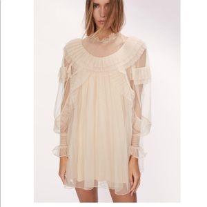 Zara dress tulle knit dress
